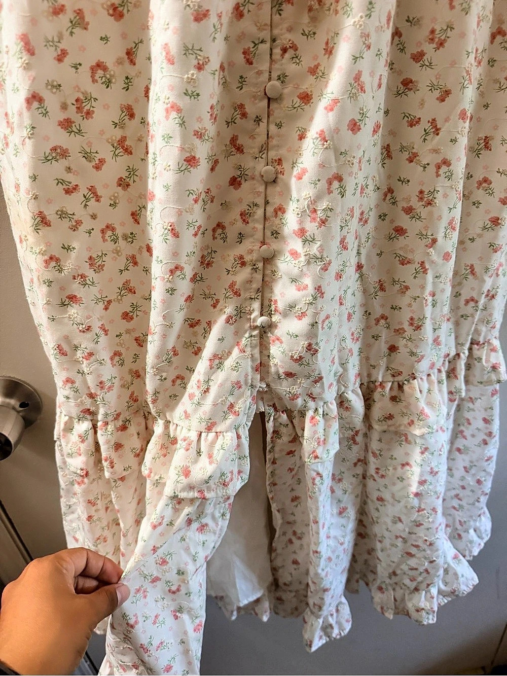 Floral Ruffle Maxi Dress - Picture 6 of 7